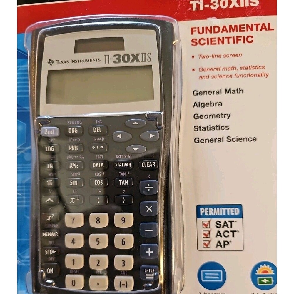 Texas Instruments TI-30XIIS Scientific Calculator General Math & Science - Picture 6 of 6